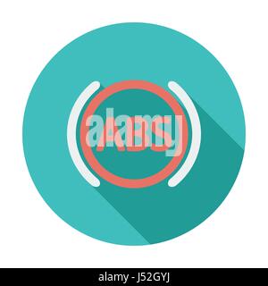 ABS flat single color icon. Vector illustration. Stock Vector