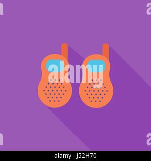 Baby monitor icon. Flat vector related icon with long shadow for web and mobile applications. It can be used as - logo, pictogram, icon, infographic e Stock Vector