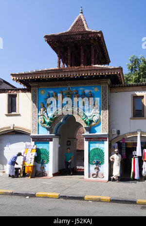 Entrance to Lord Kataragama Temple, Kandy, Sri Lanka Stock Photo