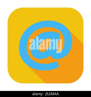 Email. Single flat color icon. Vector illustration. Stock Vector