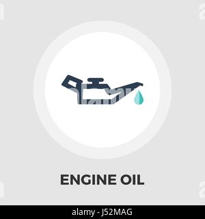 Engine oil icon vector. Flat icon isolated on the white background. Editable EPS file. Vector illustration. Stock Vector