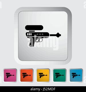 Gun toy icon. Flat vector related icon for web and mobile applications. It can be used as - logo, pictogram, icon, infographic element. Vector Illustr Stock Vector