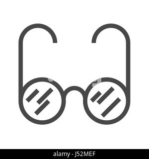 Glasses Thin Line Vector Icon. Flat icon isolated on the white background. Editable EPS file. Vector illustration. Stock Vector