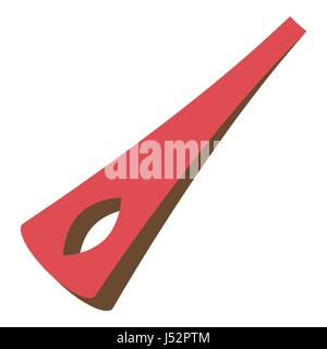 Barber barrette pin icon, flat style Stock Vector