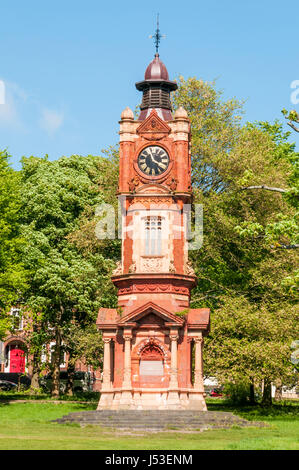 Clock tower in Preston Park, Brighton. Stock Photo