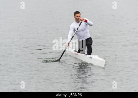 Montreal, CA - 14 May 2017: Canadian Sprint Senior Team Trials at Olympic Basin Stock Photo