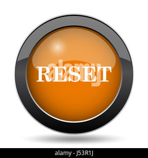 Reset icon. Reset website button on low poly background Stock Photo - Alamy