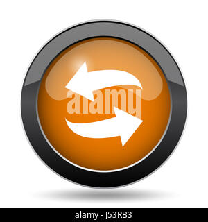 Swap icon. Swap website button on white background Stock Photo - Alamy