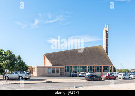 LAAIPLEK, SOUTH AFRICA - APRIL 1, 2017: The Dutch Reformed Church in Laaiplek at the mouth of the Berg River on the Atlantic coast of South Africa Stock Photo