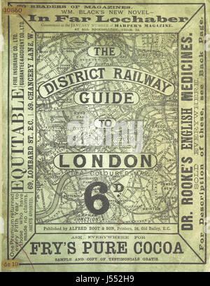 The District Railway Guide to London, with coloured maps, plans, etc Stock Photo