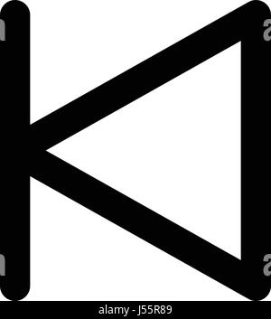 previous track Stock Vector