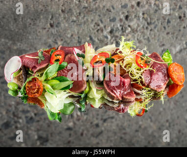 Beef tataki salad Stock Photo