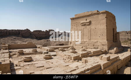 The Iseum In the outer courtyard at Denderah Temple, near Qena, Egypt Stock Photo