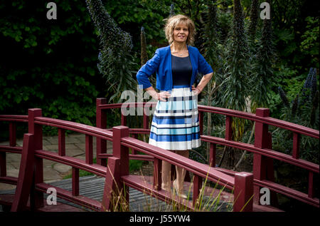 EMBARGOED TO 14:00 TUESDAY 16 MAY. Tracey Topping, 47, from Northampton, during a photo call at the Roof Gardens in Kensington, London, after being announced as Slimming World's Greatest Loser 2017 following a weight loss of 18 stone and dropping from a 34/36 to 10/12 dress size. Stock Photo