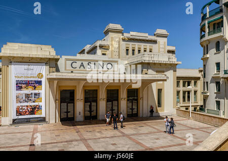 Municipal Casino Biarritz, France, Europe Stock Photo
