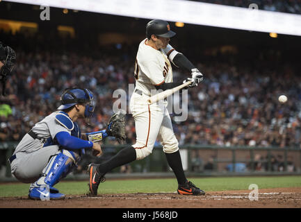 San Francisco, California, USA. 16th May, 2017. San Francisco Giants starting pitcher Ty Blach (50) during a MLB baseball game between the Los Angeles Dodgers and the San Francisco Giants at AT&T Park in San Francisco, California. Valerie Shoaps/CSM/Alamy Live News Stock Photo