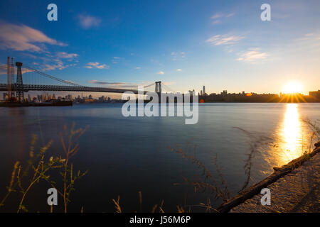 View Of The Bridge From Brooklyn Stock Photo