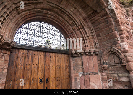 Arbroath abbey ruins at Arbroath in Angus , Scotland. Stock Photo