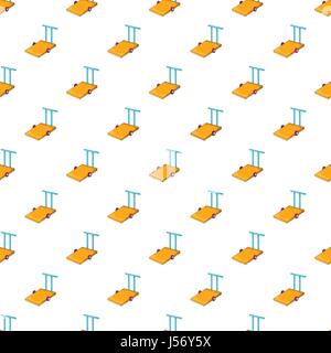 Hand truck pattern, cartoon style  Stock Vector