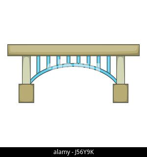Narrow bridge icon, cartoon style Stock Vector