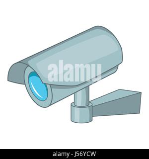 Surveillance camera icon, cartoon style Stock Vector