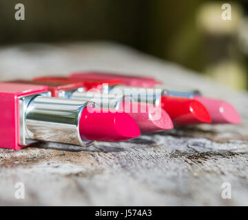 Four lipsticks Stock Photo