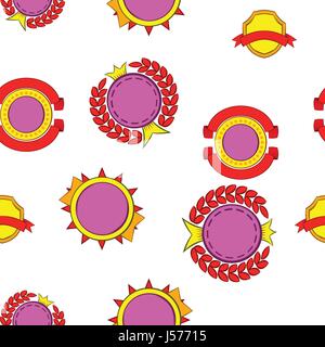 Tag pattern, cartoon style Stock Vector