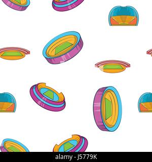 Sport construction pattern, cartoon style Stock Vector