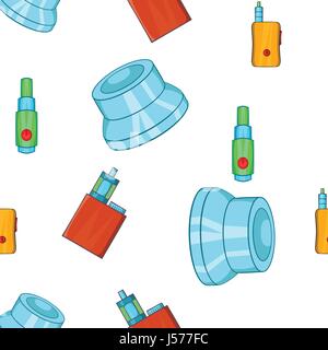 Electronic smoking cigarette pattern Stock Vector