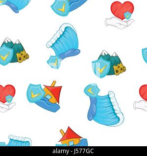 Incident pattern, cartoon style Stock Vector