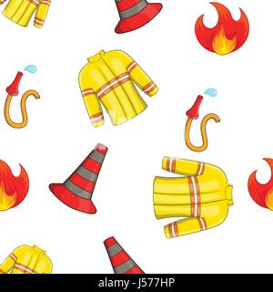 Burning pattern, cartoon style Stock Vector