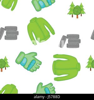 Competition paintball pattern, cartoon style Stock Vector