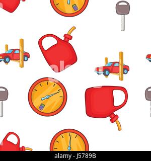 Renovation for machine pattern, cartoon style Stock Vector