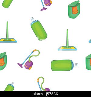 Cleansing pattern, cartoon style Stock Vector