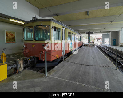 Jungfrau Railway At Lauterbrunnen Station, Lauterbrunnen Valley, Near 