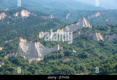 Melnik Sand Pyramids, Melnik, Bulgaria. Stock Photo