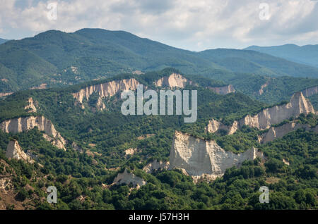 Melnik Sand Pyramids, Melnik, Bulgaria. Stock Photo