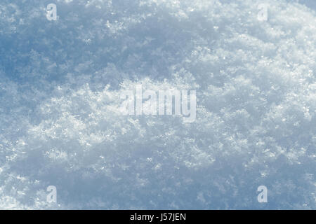 Snow surface with visible snowflakes texture. Stock Photo