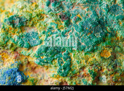 Copper ore texture close up. Europe, Poland, Holy Cross Mountains. Stock Photo
