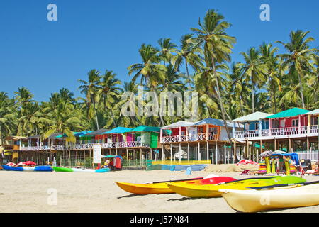 Palolem beach, South Goa, india close to Agonda, Anjuna and Arambol Stock Photo