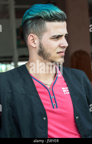 Young man in Cuba Stock Photo