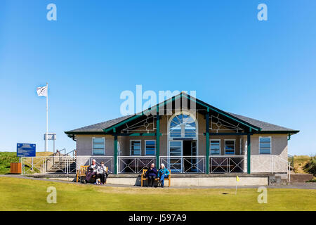 Clubhouse for the St Andrews Ladies Putting Club, The Himalayas Course, st Andrews, Fife, Scotland, UK Stock Photo