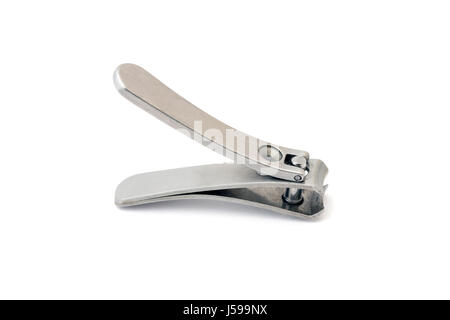 Nail clippers isolated on white background Stock Photo