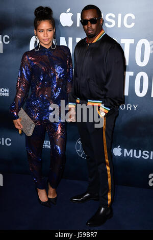 Sean Diddy Combs and Cassie Ventura attending the Can't Stop, Won't Stop: A Bad Boy Story screening at the Curzon Mayfair, Curzon Street, London. Stock Photo