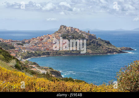 Beautiful view on Castelsardo in North Sardinia, Italy Stock Photo