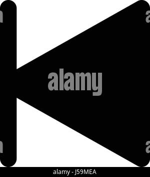 previous track Stock Vector