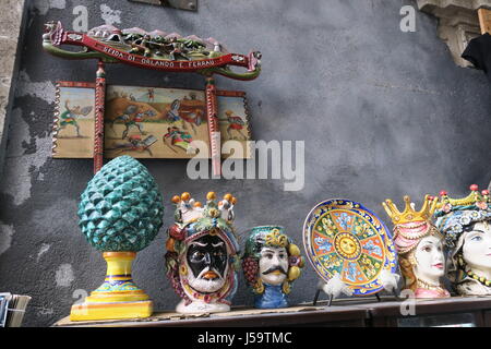 Clay figurines and souvenirs Stock Photo