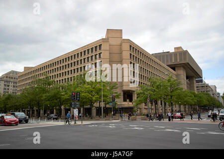 federal bureau of investigation fbi headquarters j edgar hoover building Washington DC USA Stock Photo