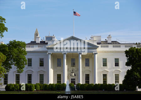 northern facade of the white house Washington DC USA Stock Photo