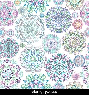 Floral ornament background Oriental ethnic design element Abstract geometric pattern for kaleidoscope, medallion, yoga, indian, arabic decor Stock Vector